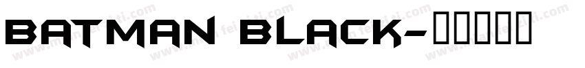 Batman Black字体转换